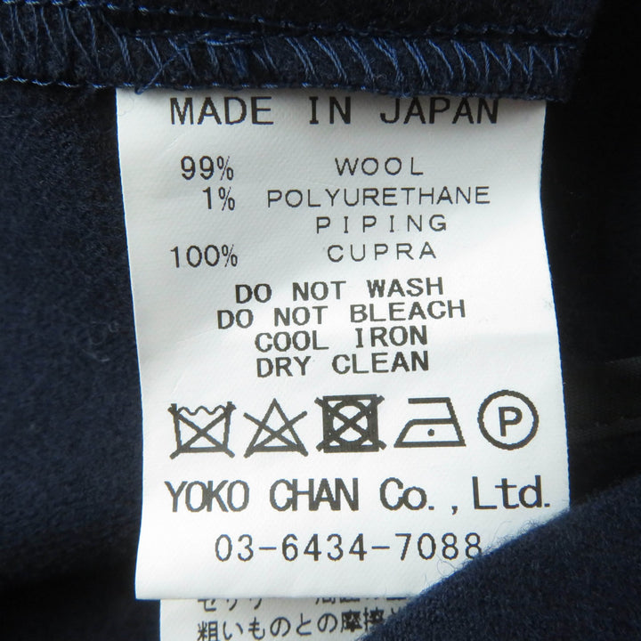 Excellent YOKO CHAN one piece Sleeveless with fake pearls wool 36 YCD-418-418