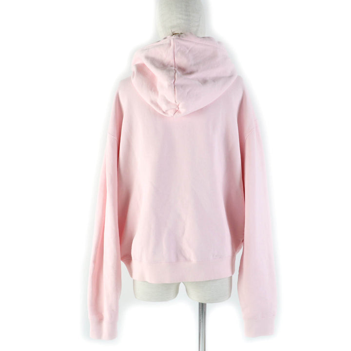 Great MONCLER hoodie HOODIE Logo patch and embroidered logo pink cotton Women L