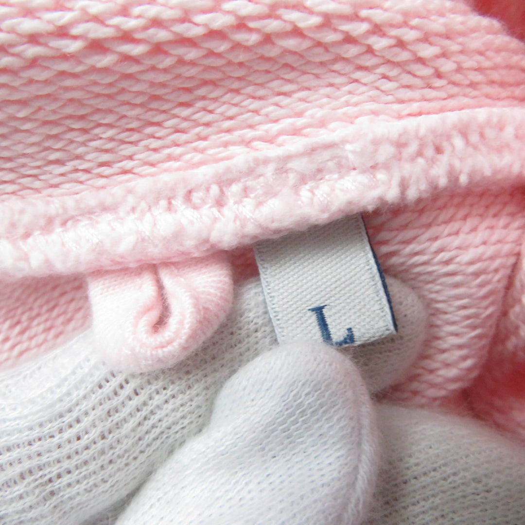 Great MONCLER hoodie HOODIE Logo patch and embroidered logo pink cotton Women L