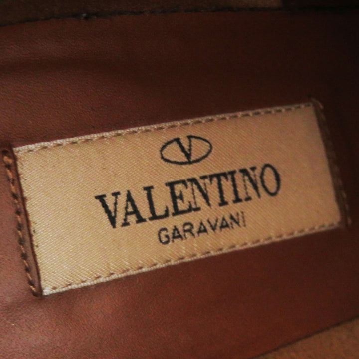 Great Valentino Garavani short boots With rock studs black leather Women 35.5
