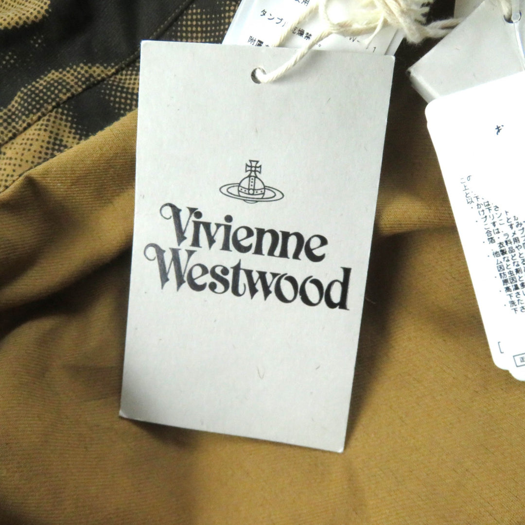 Excellent Vivienne Westwood one piece Asymmetrical design with human face print Brown cotton Women 38