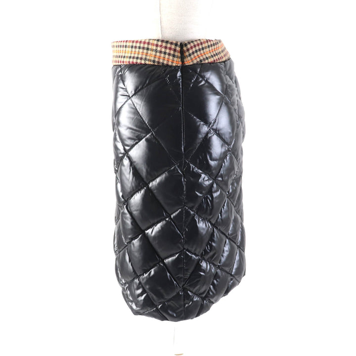 Pristine MONCLER skirt GONNA Trapezoid Quilted Down black Nylon Women 38
