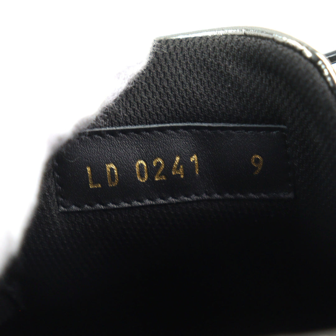 Excellent LOUIS VUITTON Low cut sneakers Metallic Damier logo toe cap lace-up 9 1A90GA