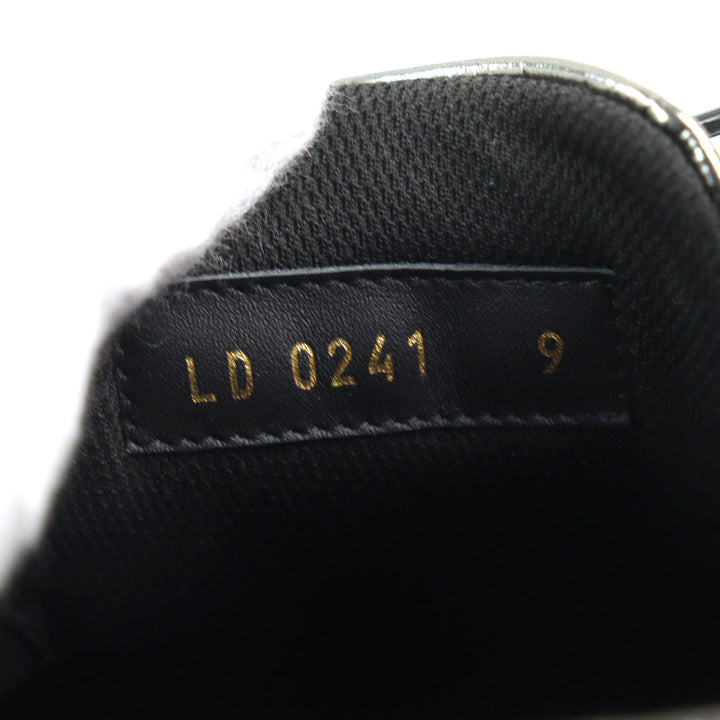 Excellent LOUIS VUITTON Low cut sneakers Metallic Damier logo toe cap lace-up 9 1A90GA