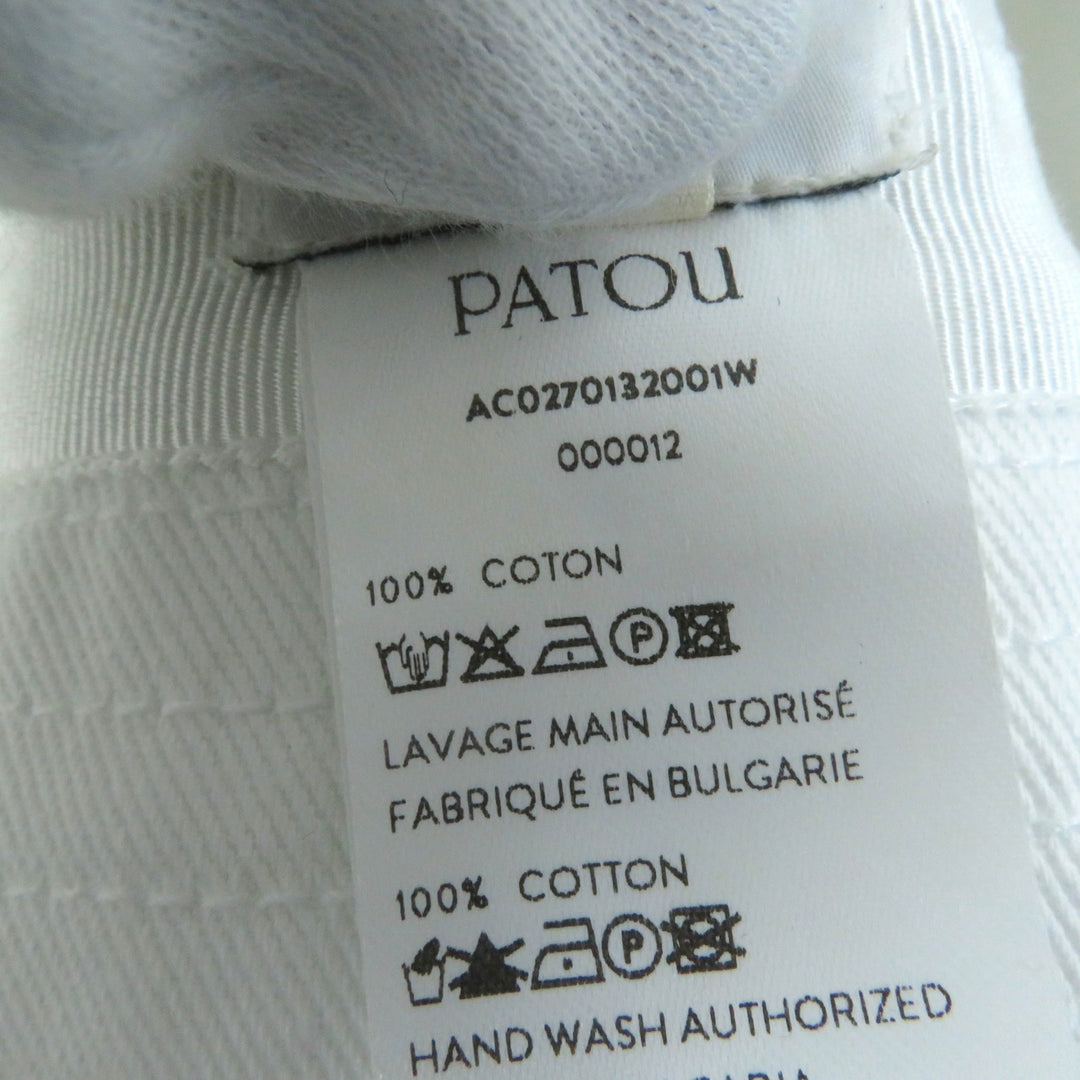 Pristine PATOU hat 100% organic cotton bucket hat white cotton Women