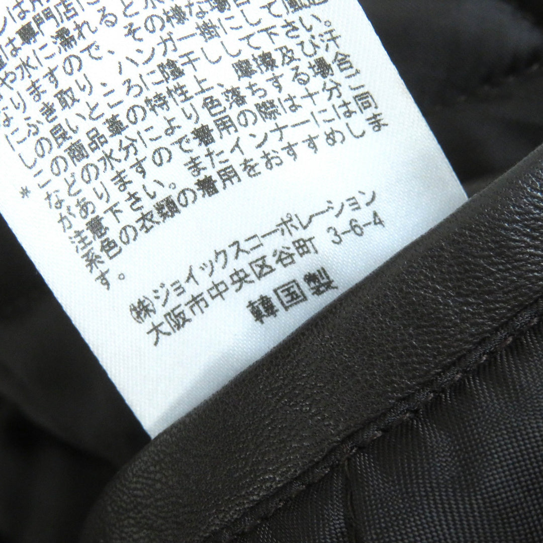 Great PAUL SMITH COLLECTION leather jacket Elbow patch padded double riders jacket Dark brown Lamb leather mens M
