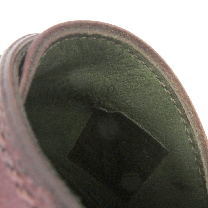 Very Good Berluti Leather shoes Demesure Scars Calligraphy Patine Single Monk Strap Bordeaux leather mens 9