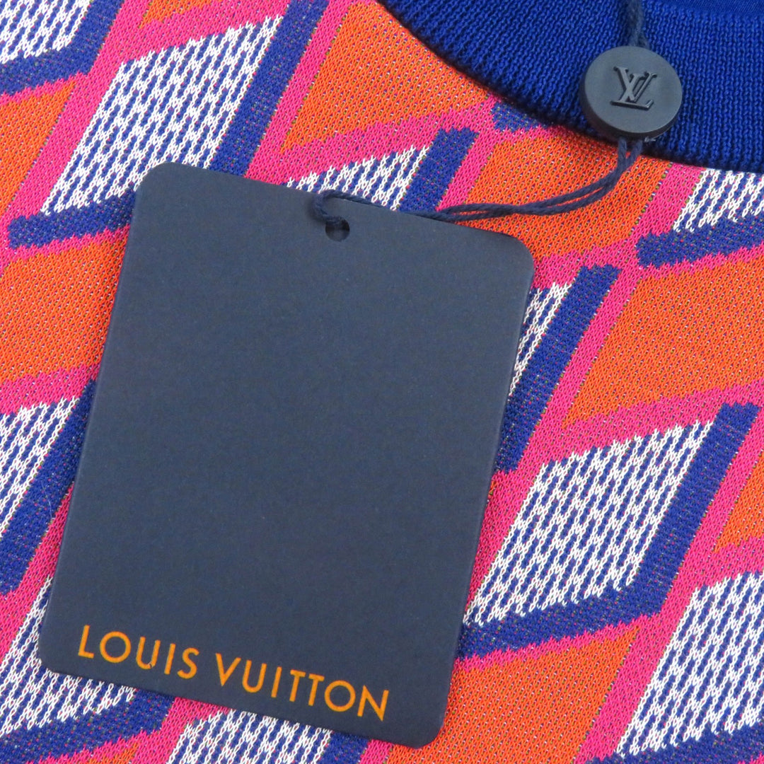 Pristine LOUIS VUITTON sweat Diamond Damier all-over print long sleeve knit