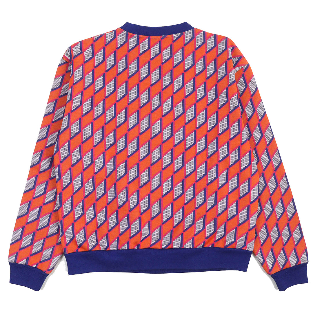 Pristine LOUIS VUITTON sweat Diamond Damier all-over print long sleeve knit mens M