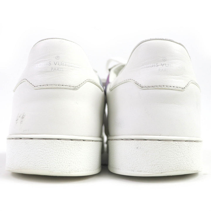 LOUIS VUITTON sneakers Monogram pattern White Aurora Color leather mens 8.5
