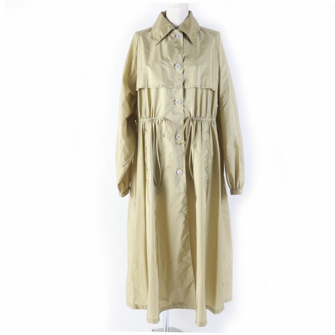 Excellent PRADA coat Re-Nylon Nylon Long Length beige recycled polyamide Women 38 292024