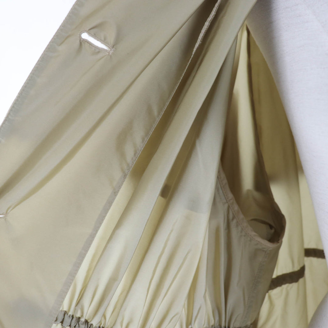 Excellent PRADA coat Re-Nylon Nylon Long Length beige recycled polyamide Women 38 292024
