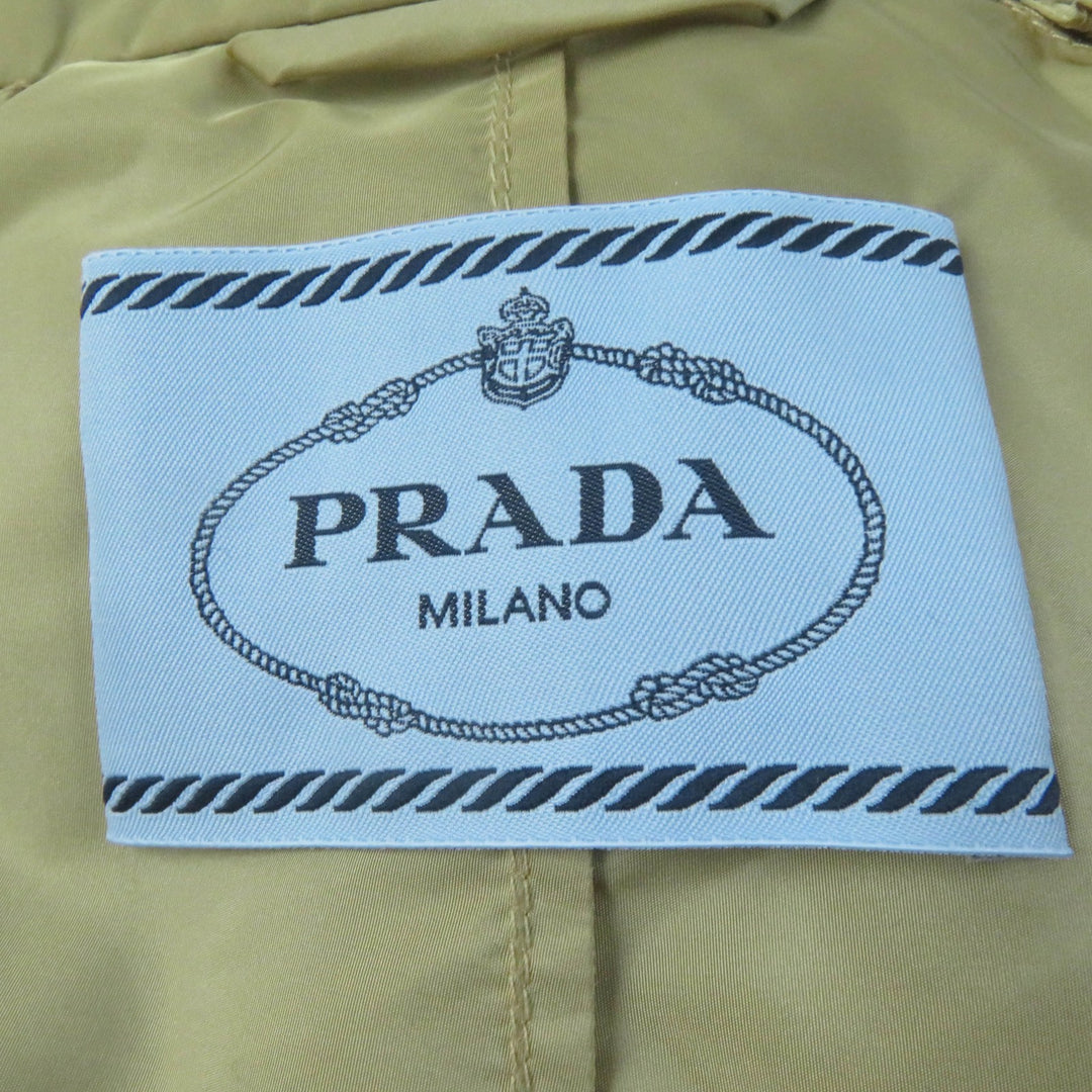 Excellent PRADA coat Re-Nylon Nylon Long Length beige recycled polyamide Women 38 292024