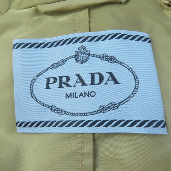 Excellent PRADA coat Re-Nylon Nylon Long Length beige recycled polyamide Women 38 292024