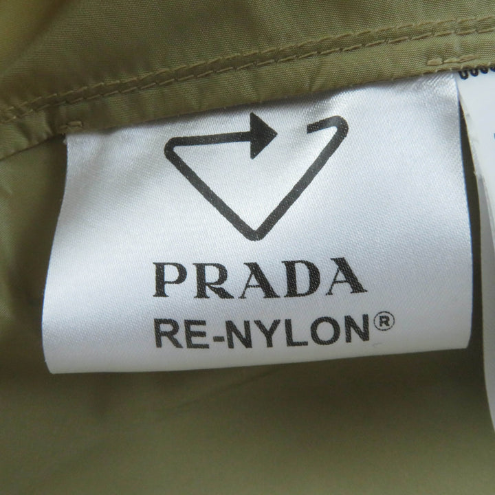 Excellent PRADA coat Re-Nylon Nylon Long Length beige recycled polyamide Women 38 292024