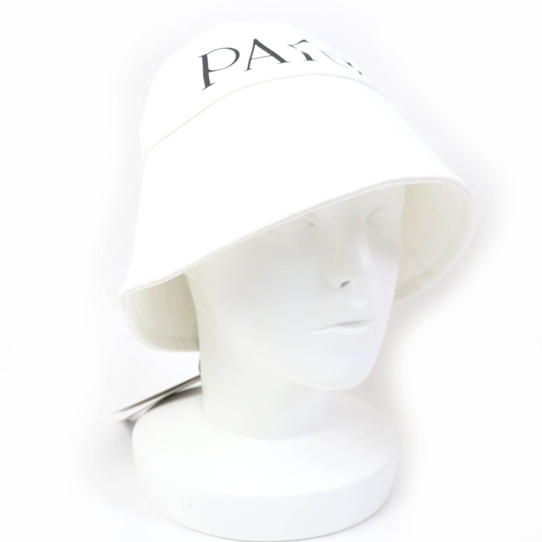 Pristine PATOU hat 100% organic cotton bucket hat with logo white Women