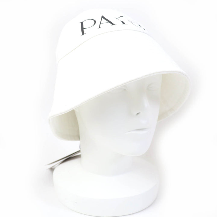 Pristine PATOU hat 100% organic cotton bucket hat with logo white Women