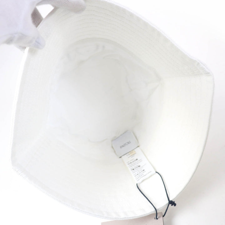 Pristine PATOU hat 100% organic cotton bucket hat with logo white Women