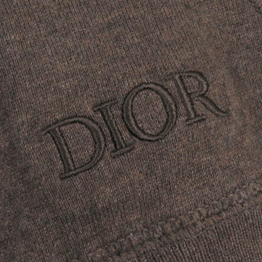 Excellent DIOR Parker Reverse oblique pattern, logo embroidery, WZIP mens S 113M221AT225