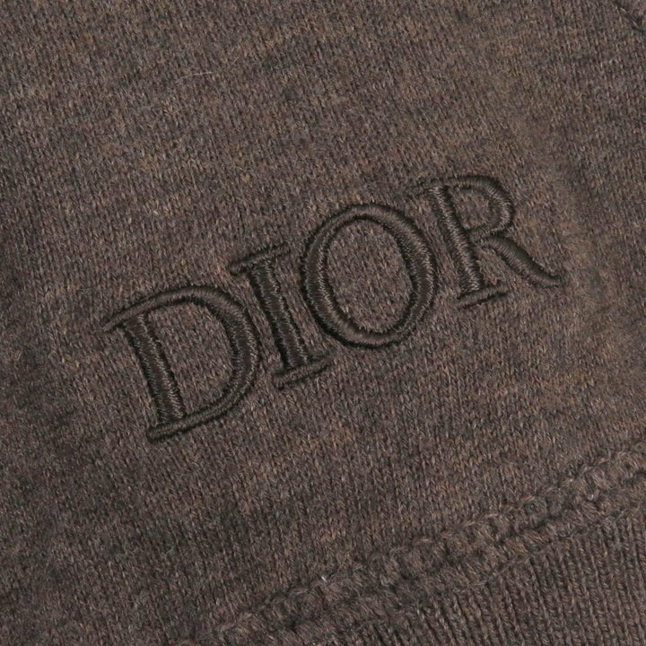 Excellent DIOR Parker Reverse oblique pattern, logo embroidery, WZIP mens S 113M221AT225