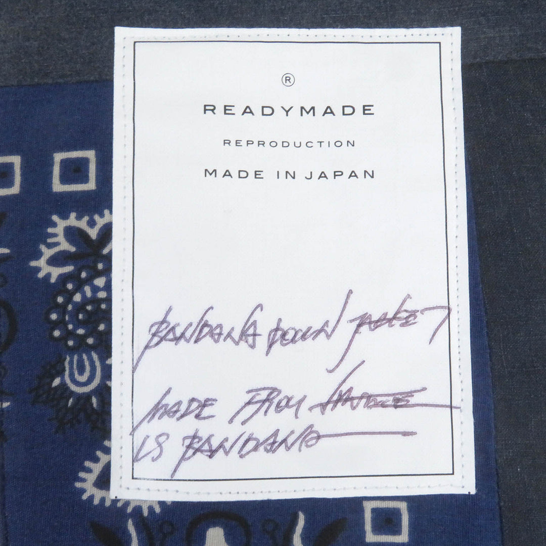 Pristine READYMADE Down jacket BANDANA DOWN JACKET Navy 2 RE-CO-NV-00-00-108