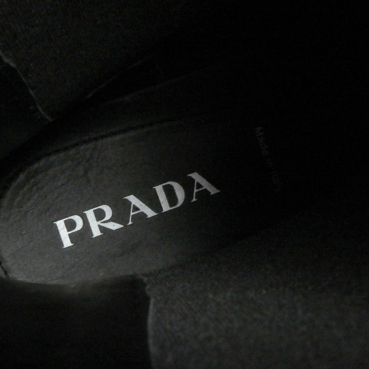 Pristine PRADA boots monolith Chelsea shoes with thick soles leather mens 10 2UG007