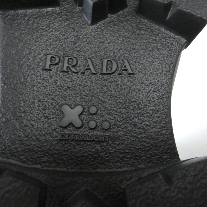 Pristine PRADA boots monolith Chelsea shoes with thick soles leather mens 10 2UG007