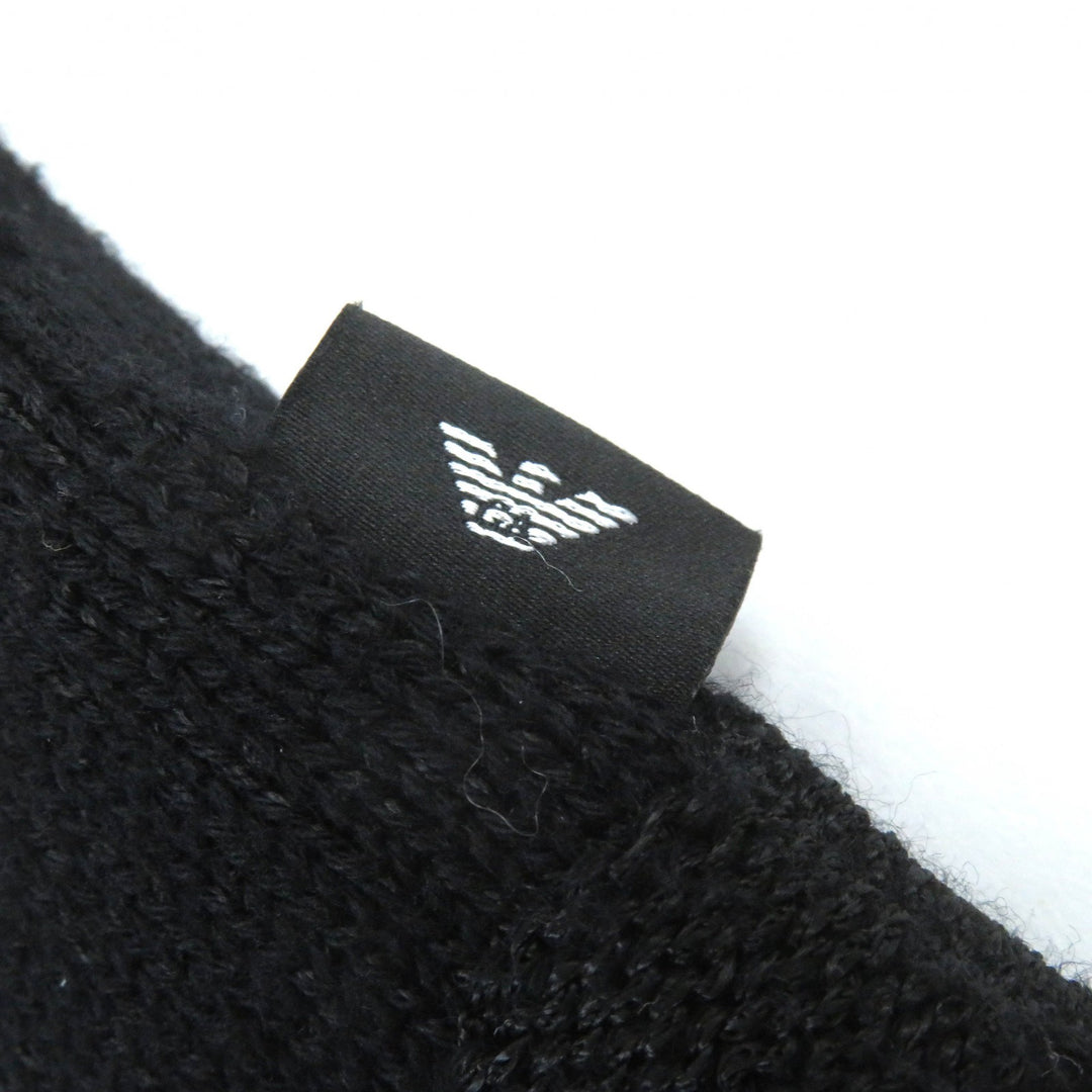 Great EMPORIO ARMANI knit Black Tag All-Woven Pattern Crew Neck M 3Z1MY1