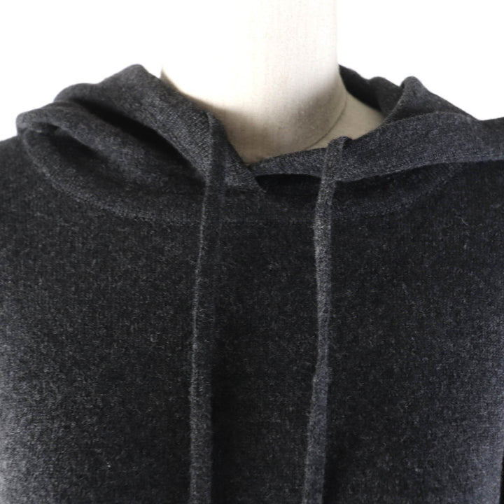 Pristine Maison Margiela hoodie Distressed knit pullover Charcoal gray S S51GU0132