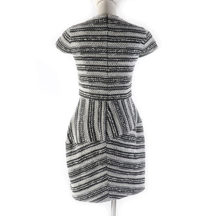 Great YOKO CHAN one piece Crew Neck French Sleeve Tweed polyester 36 YCD-420-640
