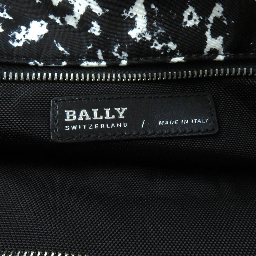Excellent BALLY Tote Bag WOLFSON TOTE Logo Metal, all-over pattern, leather