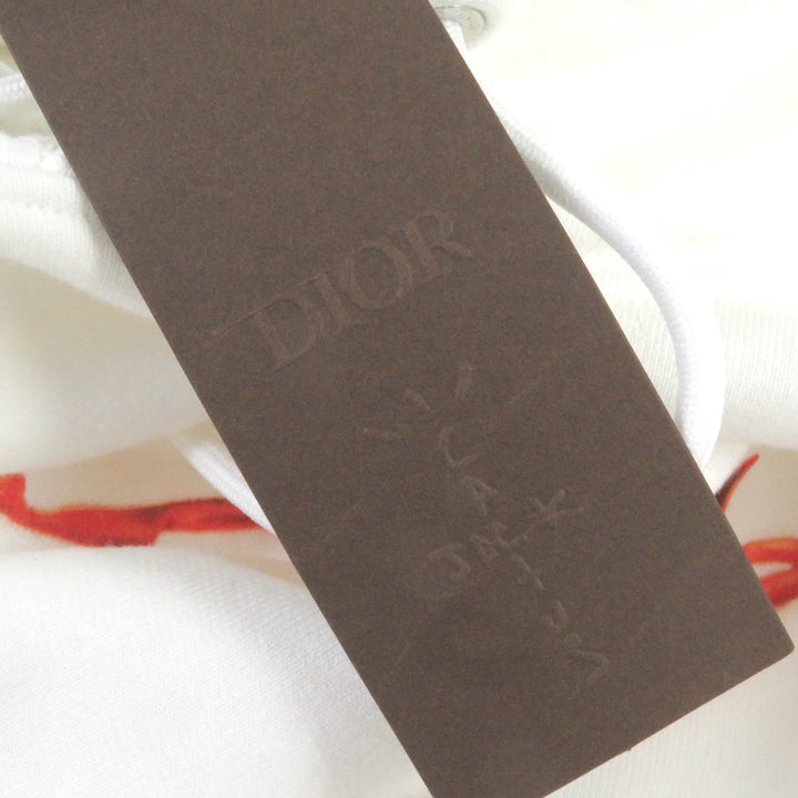 Excellent DIOR Parker Cactus Jack Travis Scott white cotton mens M 283J678C0531