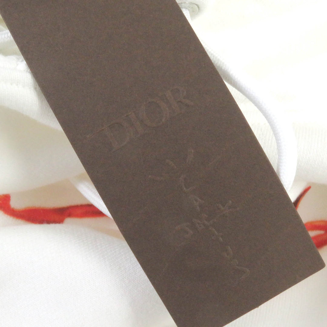 Excellent DIOR Parker Cactus Jack Travis Scott white cotton mens L 283J678C0531