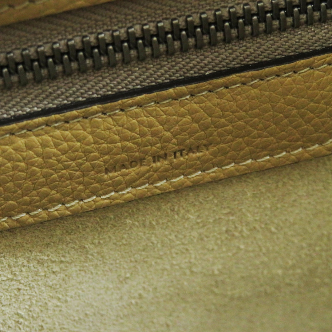 Excellent CELINE Handbag Luggage micro shopper Calfskin Women 18979