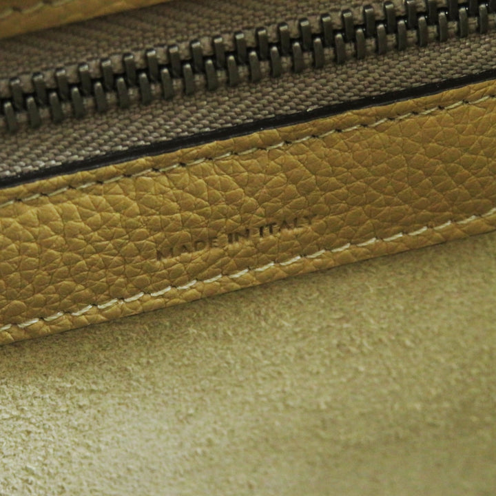 Excellent CELINE Handbag Luggage micro shopper Calfskin Women 18979