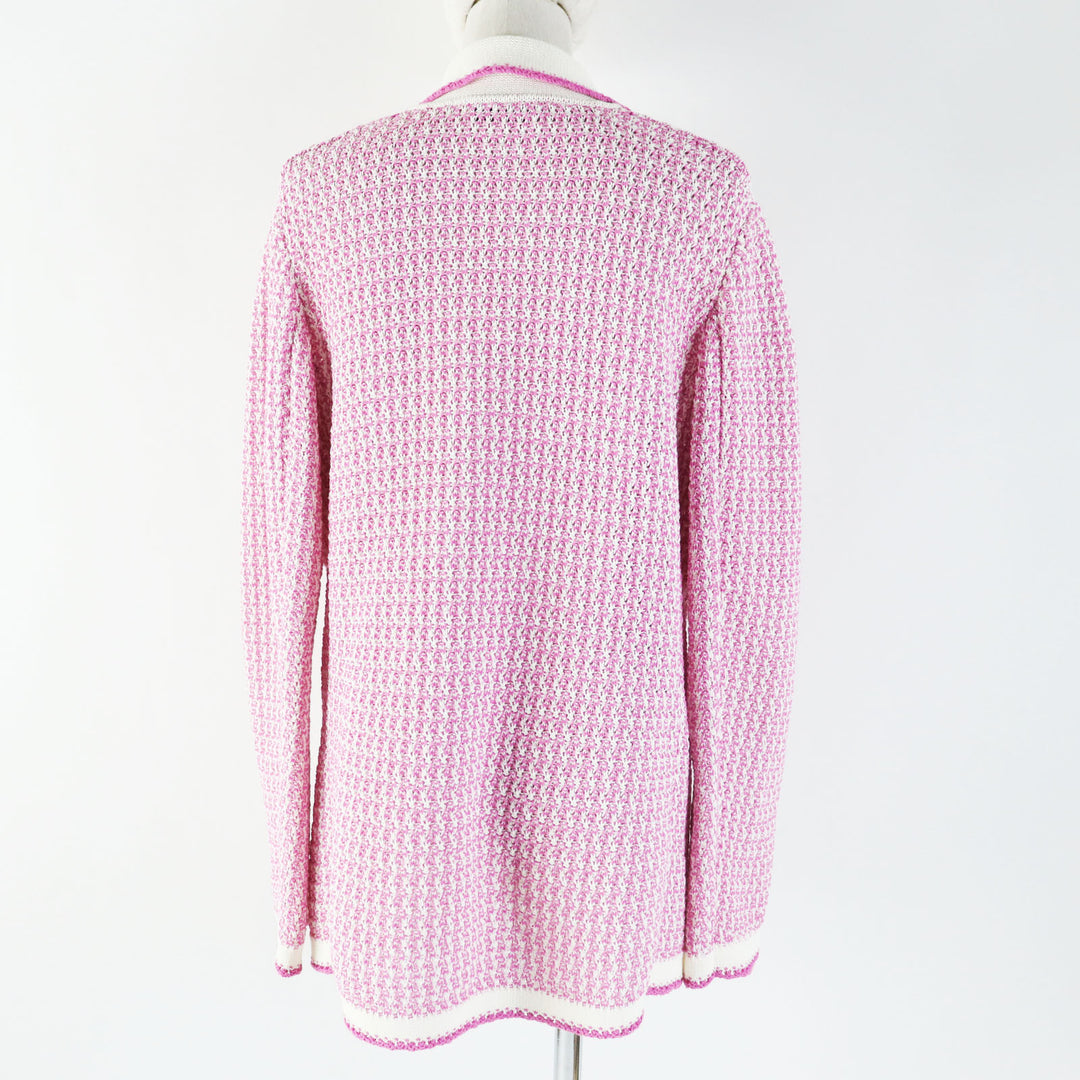 Discounted Excellent CHANEL cardigan pink cotton Women 36 P72239