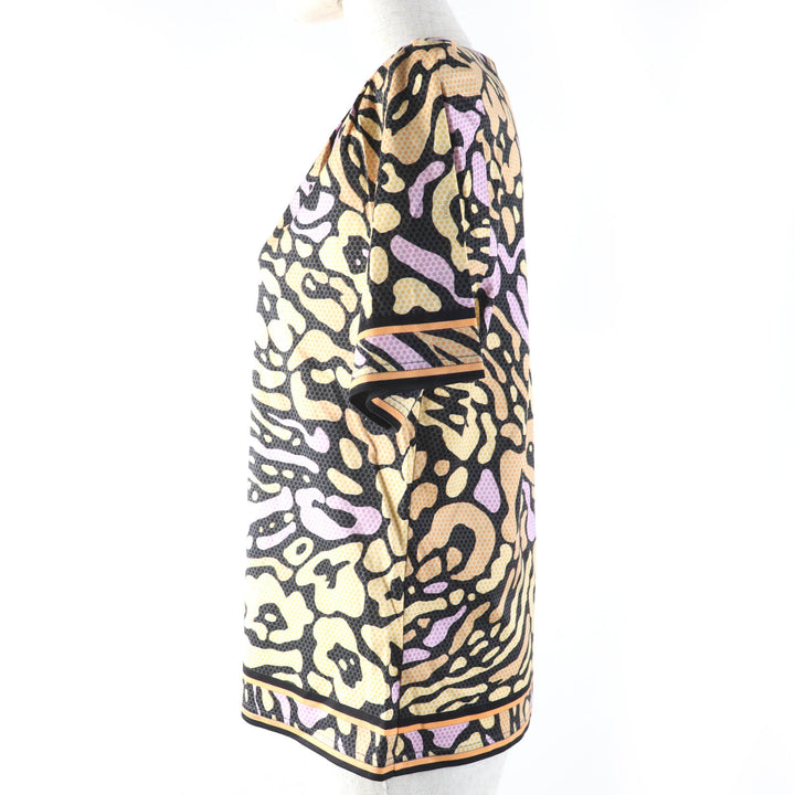 Pristine LEONARD FASHION tops All-over design short sleeves multicolor cotton Women M
