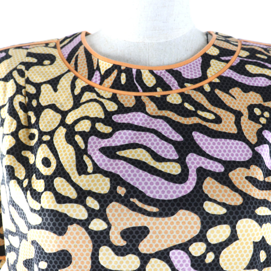 Pristine LEONARD FASHION tops All-over design short sleeves multicolor cotton Women M