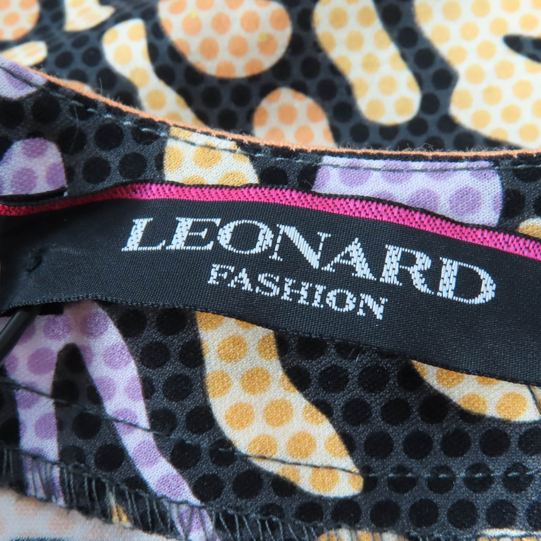 Pristine LEONARD FASHION tops All-over design short sleeves multicolor cotton Women M
