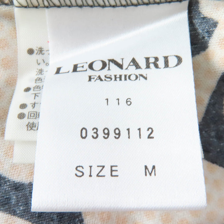 Pristine LEONARD FASHION tops All-over design short sleeves multicolor cotton Women M