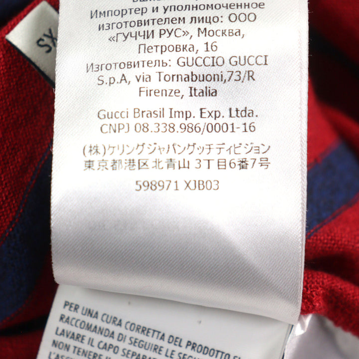 Great GUCCI×Disney T-shirt with Mickey patch and logo tag Red Blue mens XS