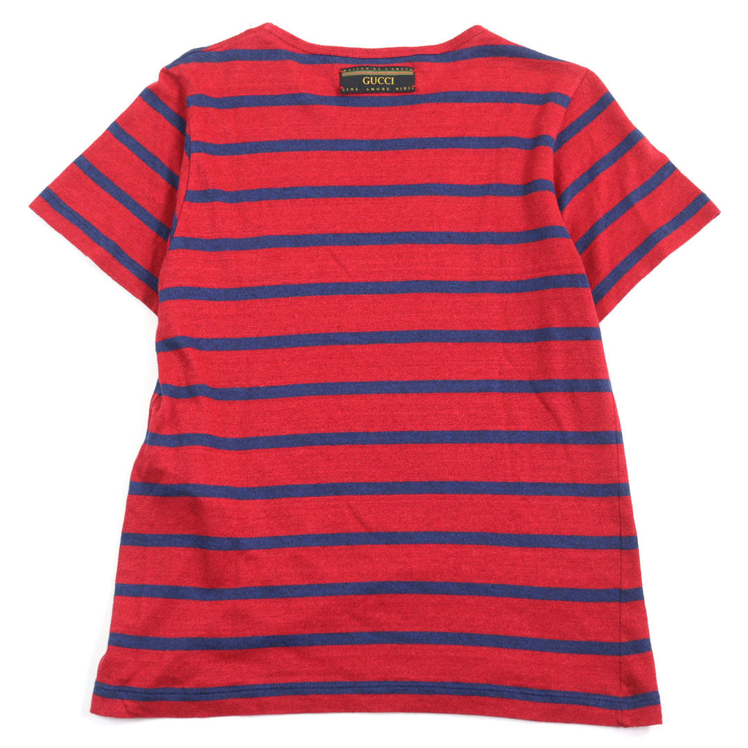 Great GUCCI×Disney T-shirt with Mickey patch and logo tag Red Blue mens XS