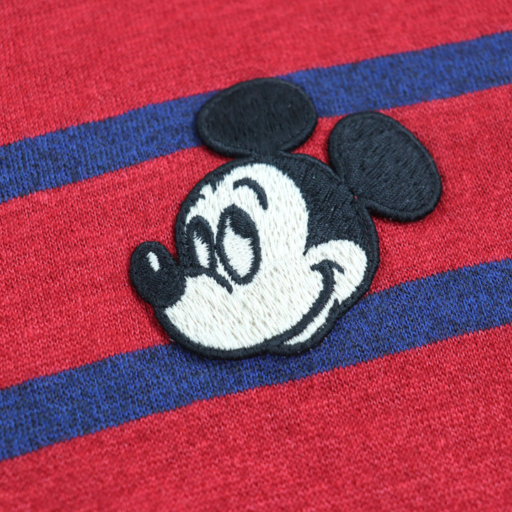 Great GUCCI×Disney T-shirt with Mickey patch and logo tag Red Blue mens XS