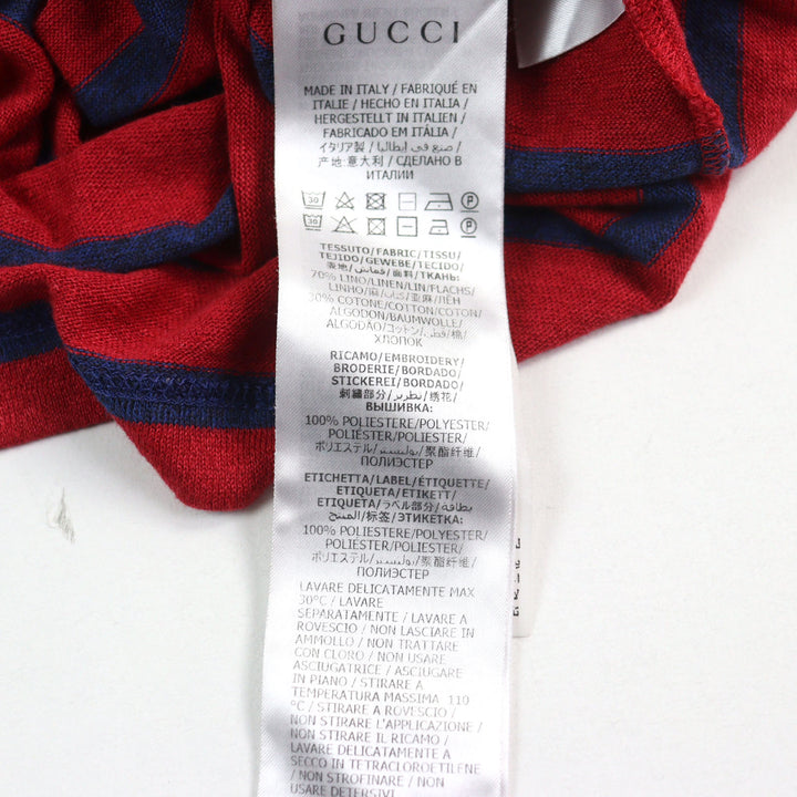 Great GUCCI×Disney T-shirt with Mickey patch and logo tag Red Blue mens XS