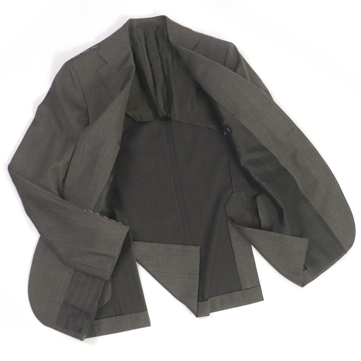 Pristine Sartorio suit single Brown wool mens 44