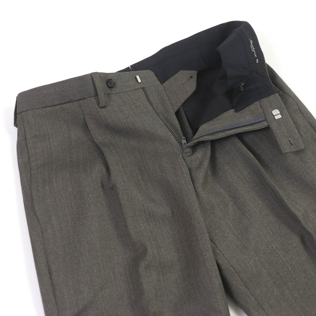 Pristine Sartorio suit single Brown wool mens 44