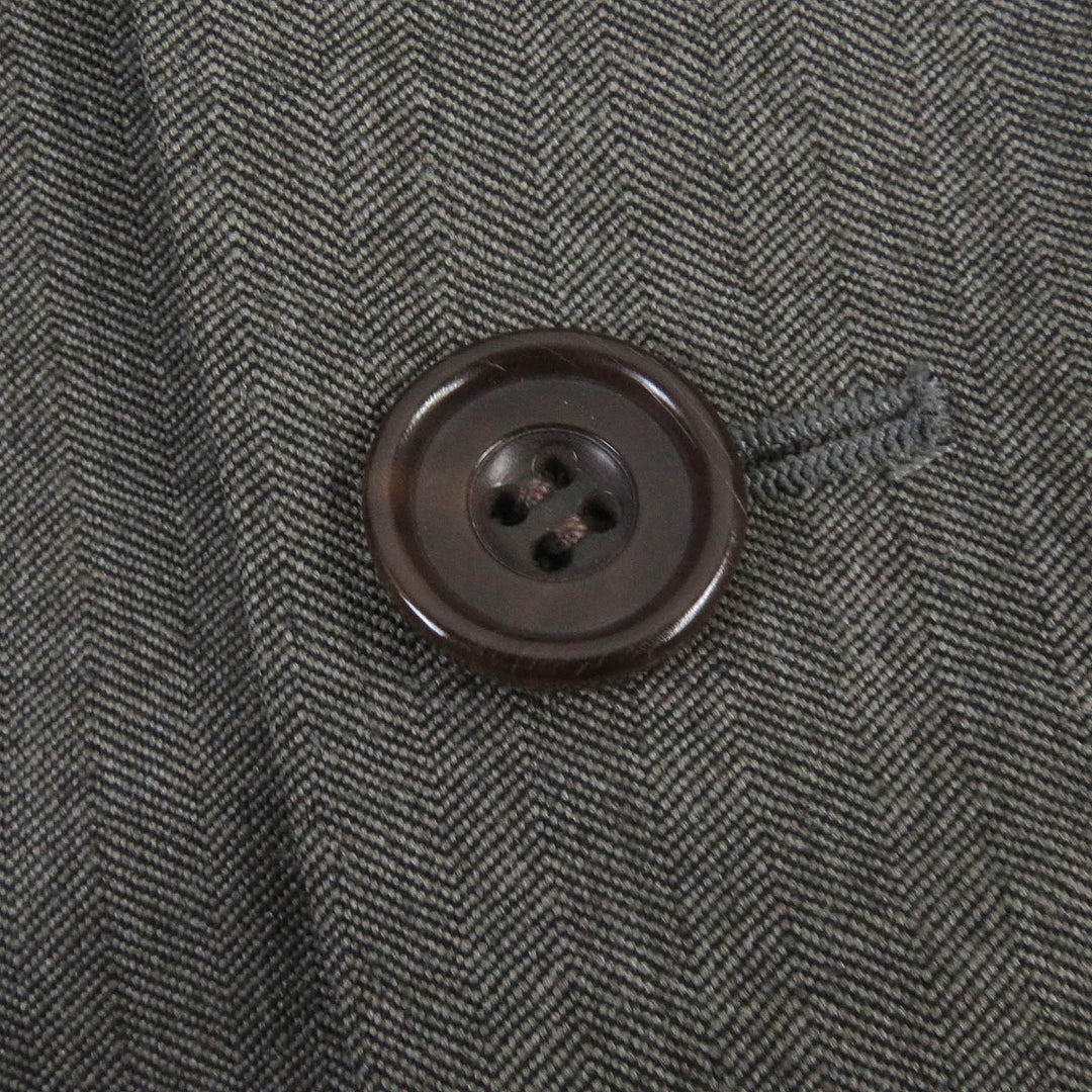 Pristine Sartorio suit single Brown wool mens 44