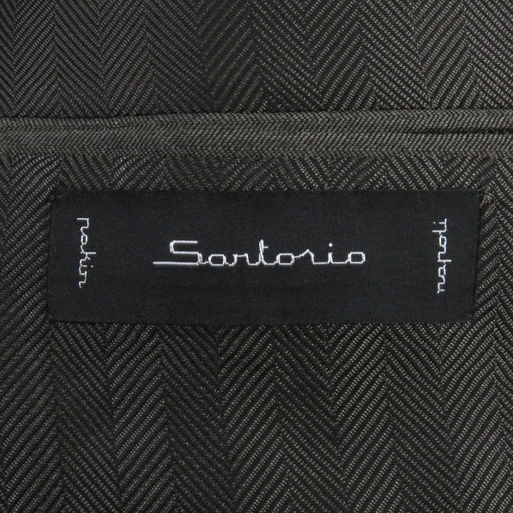Pristine Sartorio suit single Brown wool mens 44