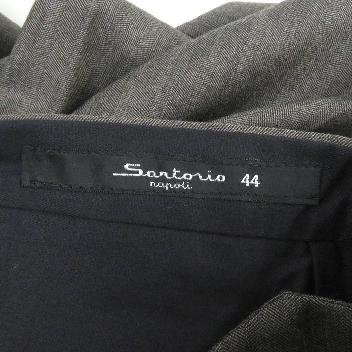 Pristine Sartorio suit single Brown wool mens 44