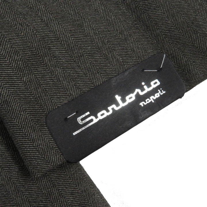 Pristine Sartorio suit single Brown wool mens 44